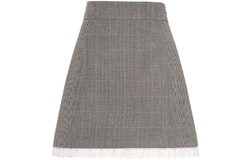 MIU MIU Casual Long Skirt Women's Gray