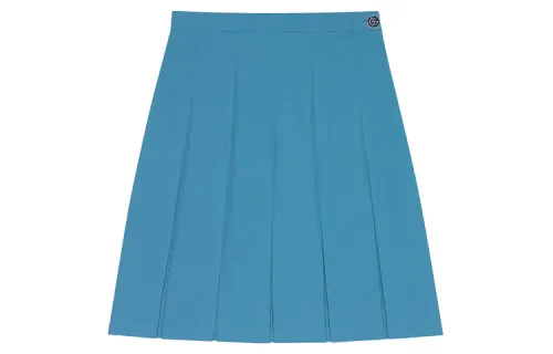 GUCCI Casual Short Skirts Women's Blue, Back To School Season