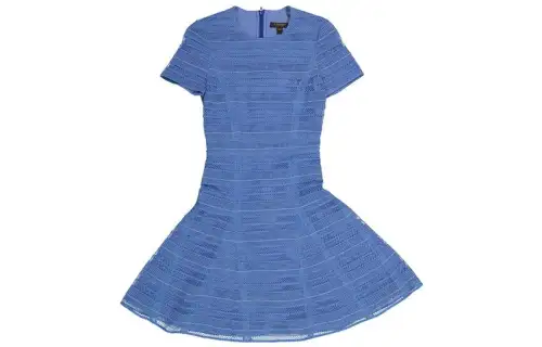 Burberry Short Sleeved Dress Women's Blue