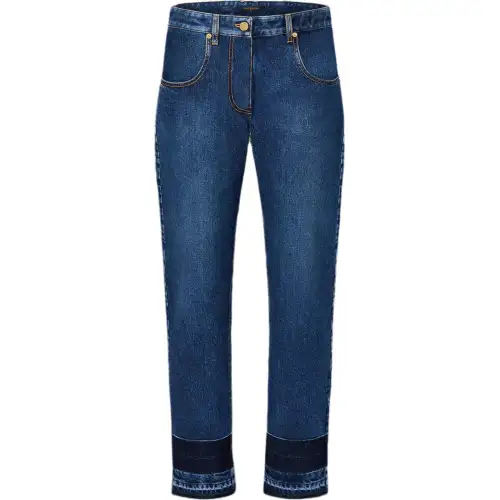 LOUIS VUITTON Washed Raw Denim Jeans