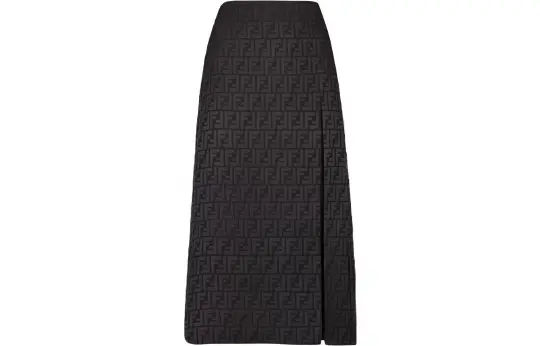FENDI SS22 Midi Dress Women's Black