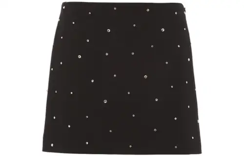 MIU MIU Casual Short Skirts Women's Black Moderate Short A Line Skirt