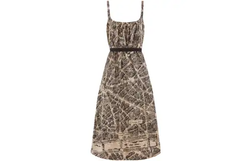 DIOR FW23 Sleeveless Dress Women's Beige