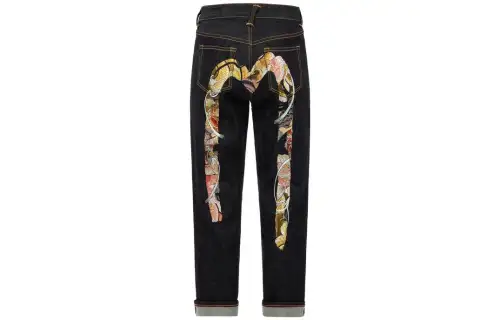 EVISU Jeans Women's Denim Blue Moderate Straight Fit Pants