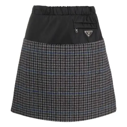 PRADA FW21 Casual Short Skirts Women's Black