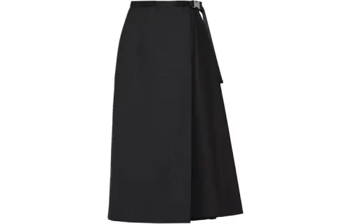 PRADA FW21 Casual Long Skirt Women's Black