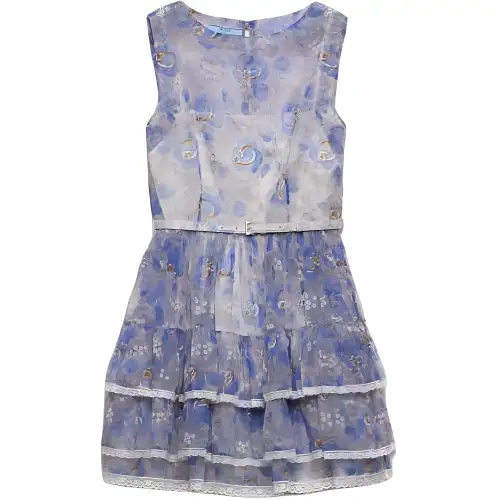 PRADA Floral print Chiffon Minidress