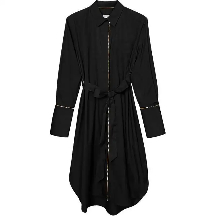 Burberry Long Sleeved Dress Women's Black