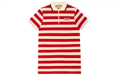 GUCCI SS23 Short Sleeved Dress Women's Red