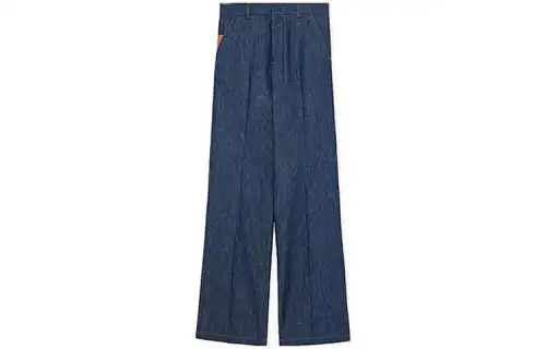 LOEWE Jeans Women's Blue Moderate Straight Fit Pants