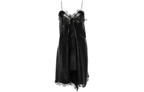 OFF WHITE Lace Detailed Strapped Midi Dress