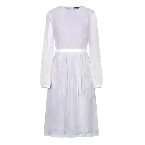 Burberry Long Sleeved Dress Women's Purple