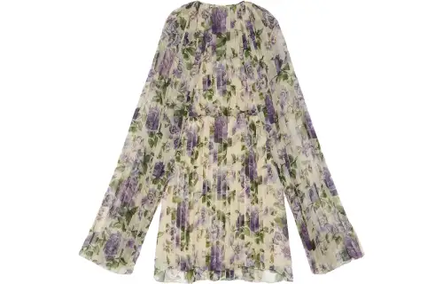 GUCCI SS23 Long Sleeved Dress Women's Light Purple