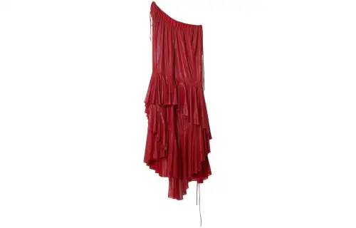 Burberry Sleeveless Dress Women's Red