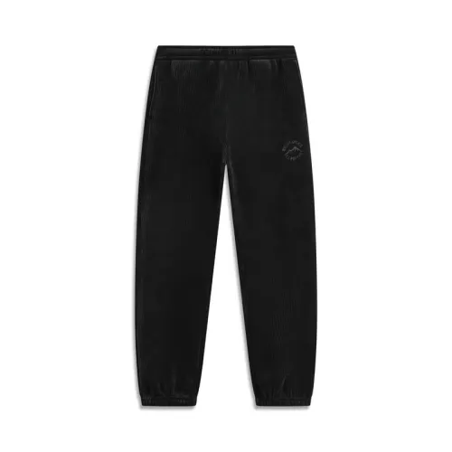 Li Ning Sports Life Collection Knitted Sweatpants Women's Black