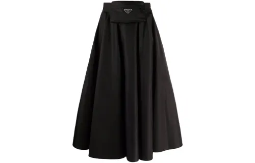 PRADA FW21 Casual Long Skirt Women's Black