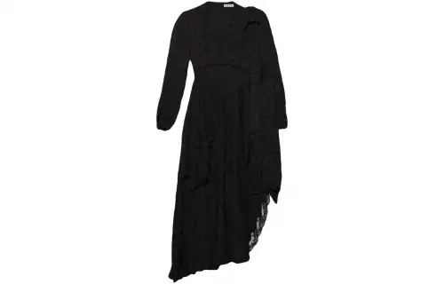 Balenciaga SS23 Long Sleeved Dress Regular Fit Women's Black