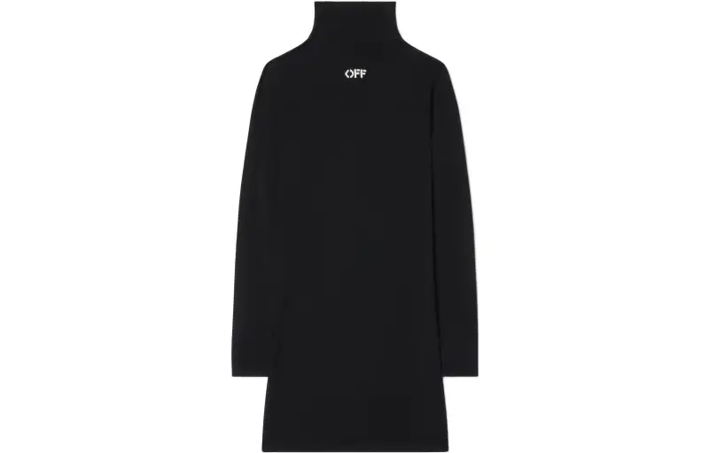OFF-WHITE Off Stamp embroidered mini dress