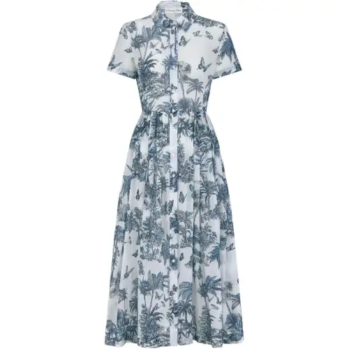 DIOR Dioriviera SS25 Short Sleeved Dress Women's Multicolor