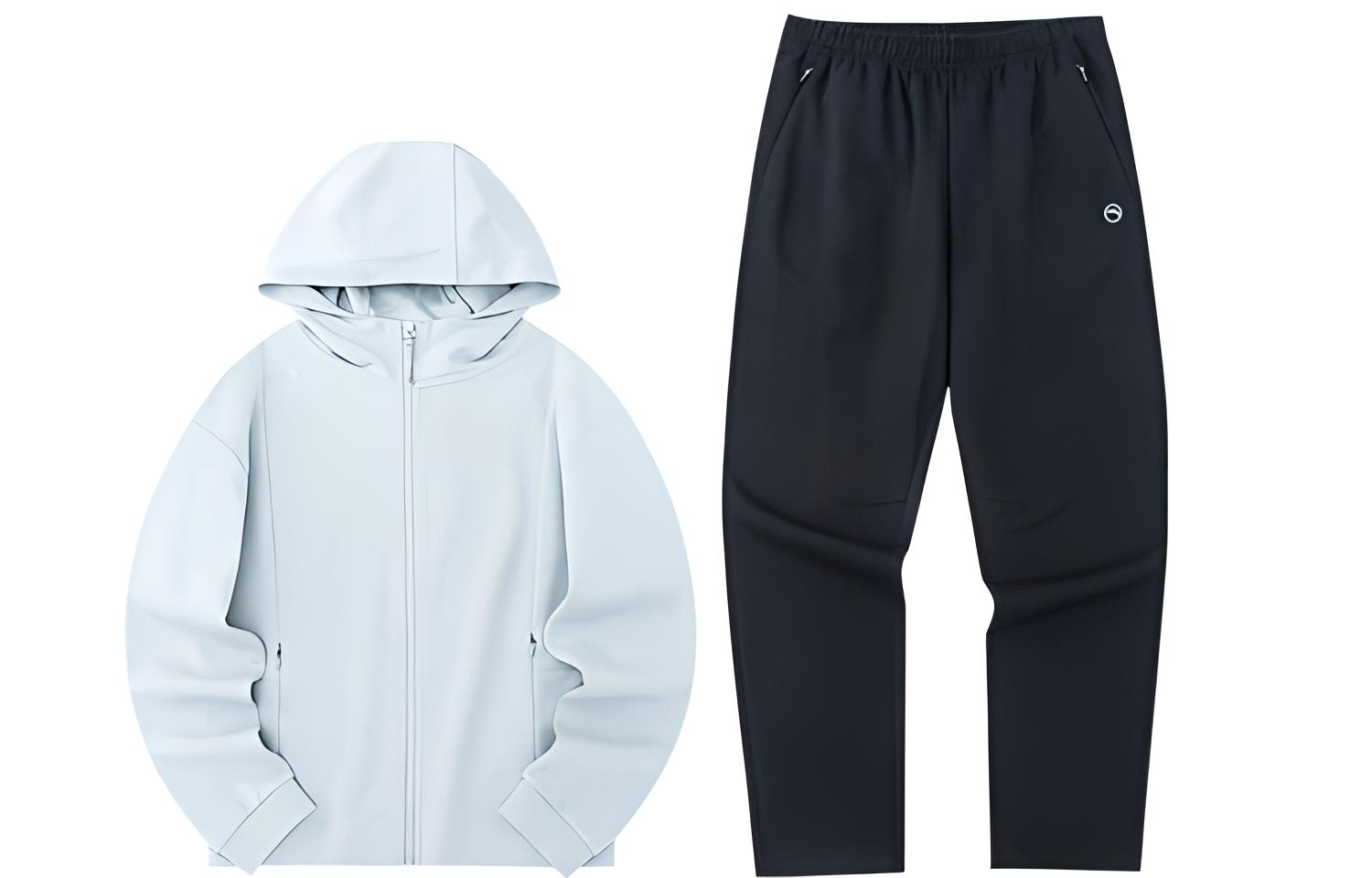 Женский спортивный костюм Anta Printed Logo (черный)
