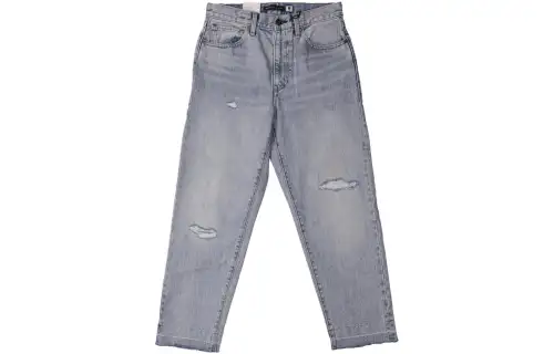 Levis Jeans Women's Light Gray Moderate Straight Fit Pants