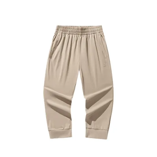 Anta Life Collection Knitted Sweatpants Women's Linen Gray