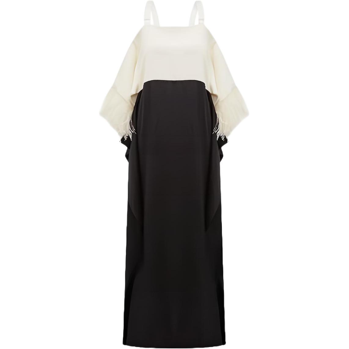 Burberry Slip Dresses Women's Multicolor Square Collar Moderate Long