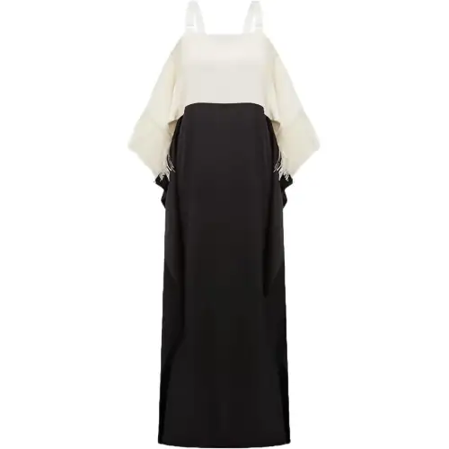 Burberry Slip Dresses Women's Multicolor Square Collar Moderate Long