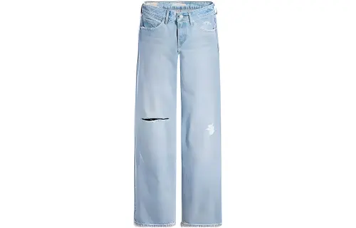 Levis Jeans Women's Light Blue Moderate Straight Fit Pants