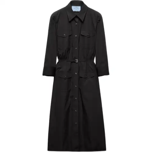 PRADA Long Sleeved Dress Women's Black