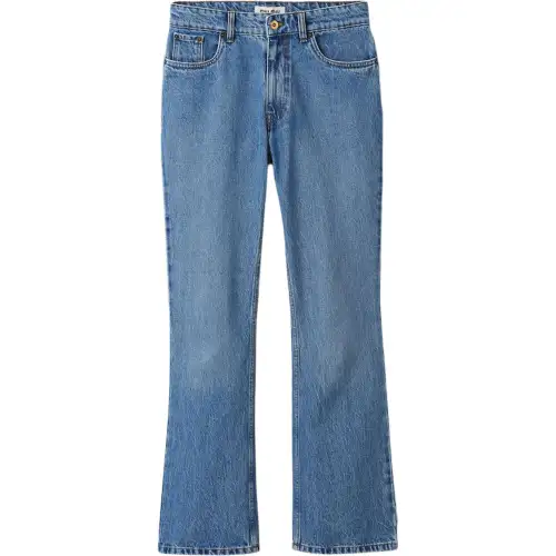 Miu Miu logo-embroidered flared jeans