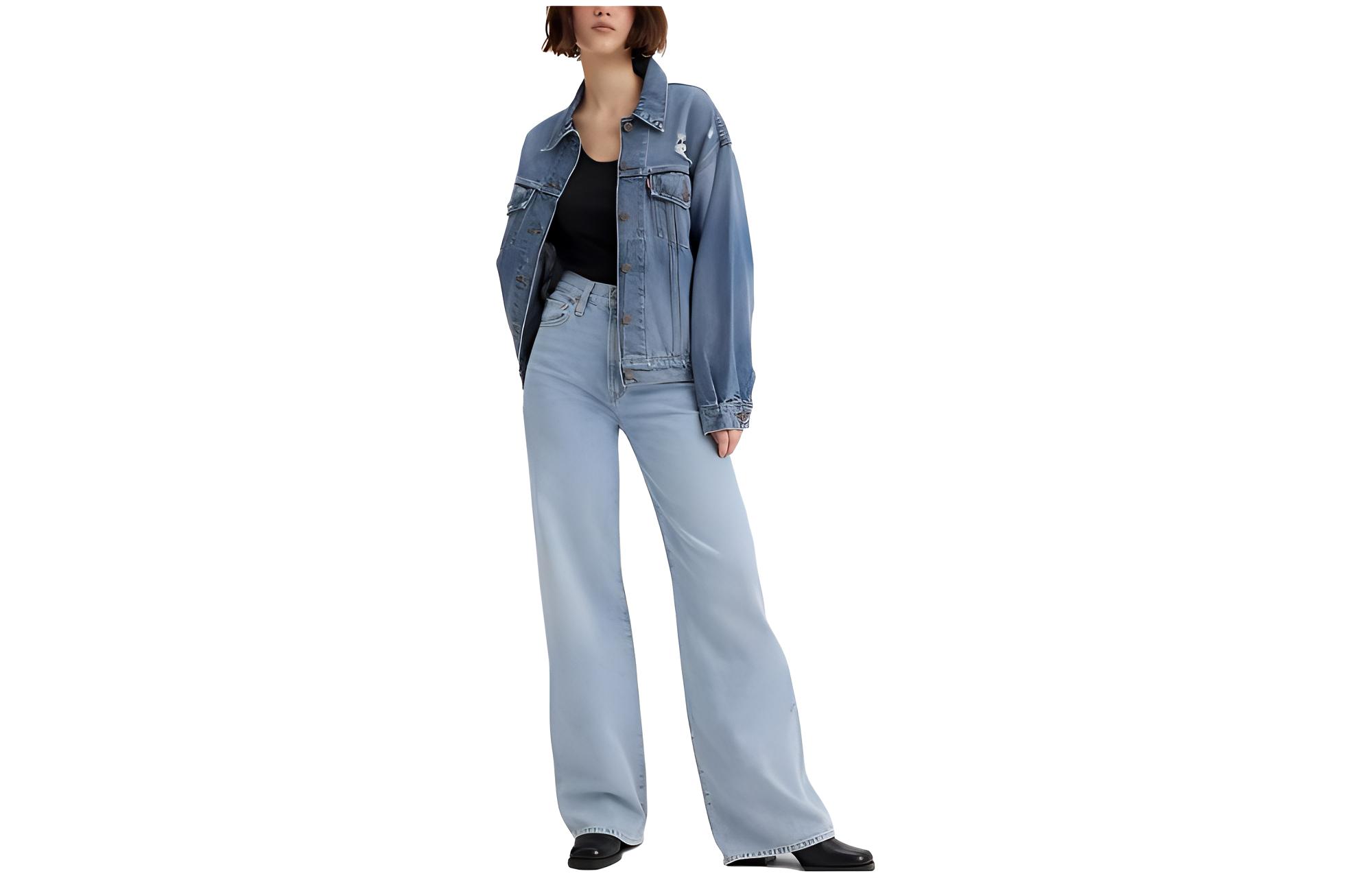 Levi's Logo Patch Wide Leg Jeans