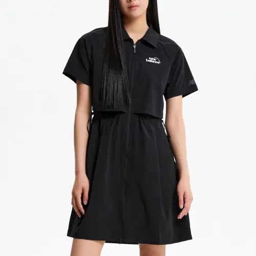 New Balance WOMENFROZEN Short Sleeved Dress Women's Black