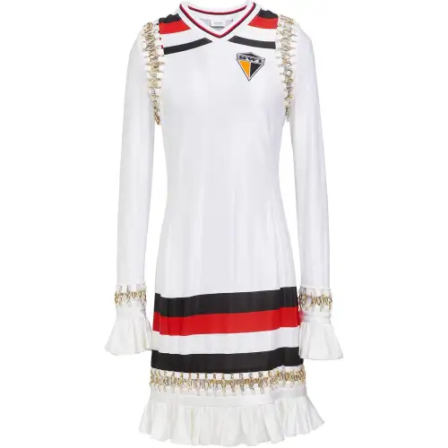 Burberry Long Sleeved Dress Women's White