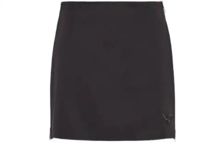PRADA Casual Short Skirts Women's Black Moderate Short Other