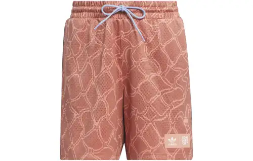 Adidas Originals Hoop York City 3 Stripes Shorts Casual Shorts Women's Red