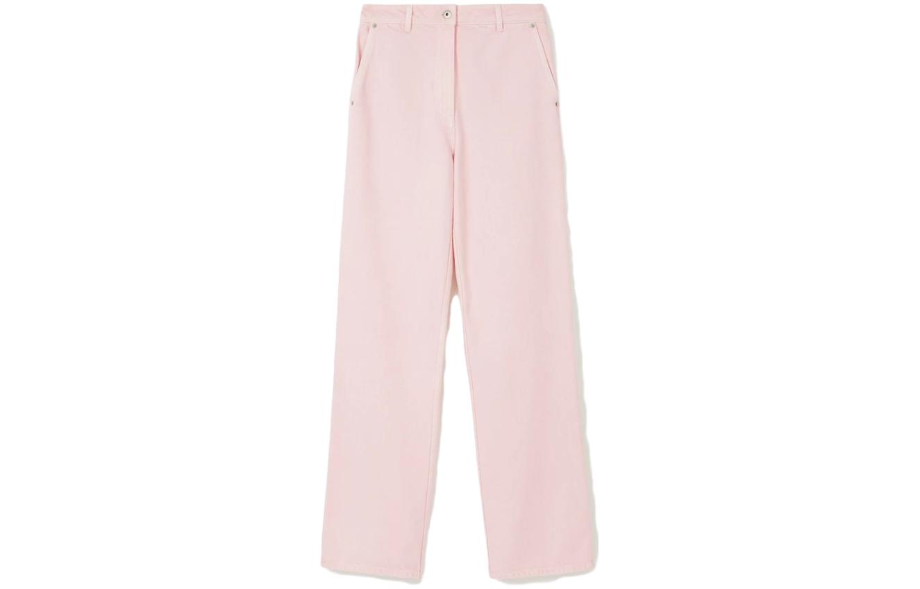 Женские джинсы Burberry SS23 (нежно-розовые)