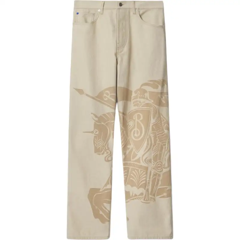 Burberry Ekd Printed Straight-Leg Jeans