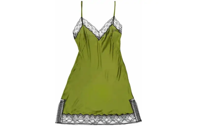 Burberry Slip Dress Women's Green