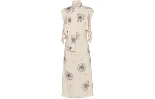 PRADA Cameo Printed Midi Dress