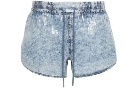 DIESEL Casual Shorts Women's Sky Blue