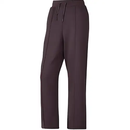 Skechers Sportlife Fleece Lined Thermal Soft And Comfortable Wide Leg Knitted Sweatpants Women's Cocoa Berry