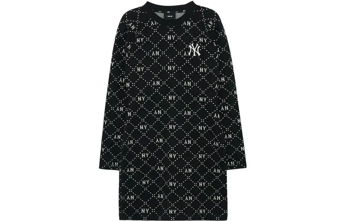 MLB SS23 Long Sleeved Dress Women's Black