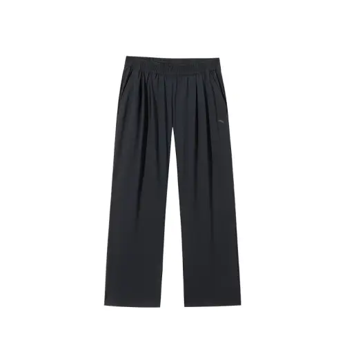 Anta Variety Training Collection Knitted Sweatpants Women's Basic Black