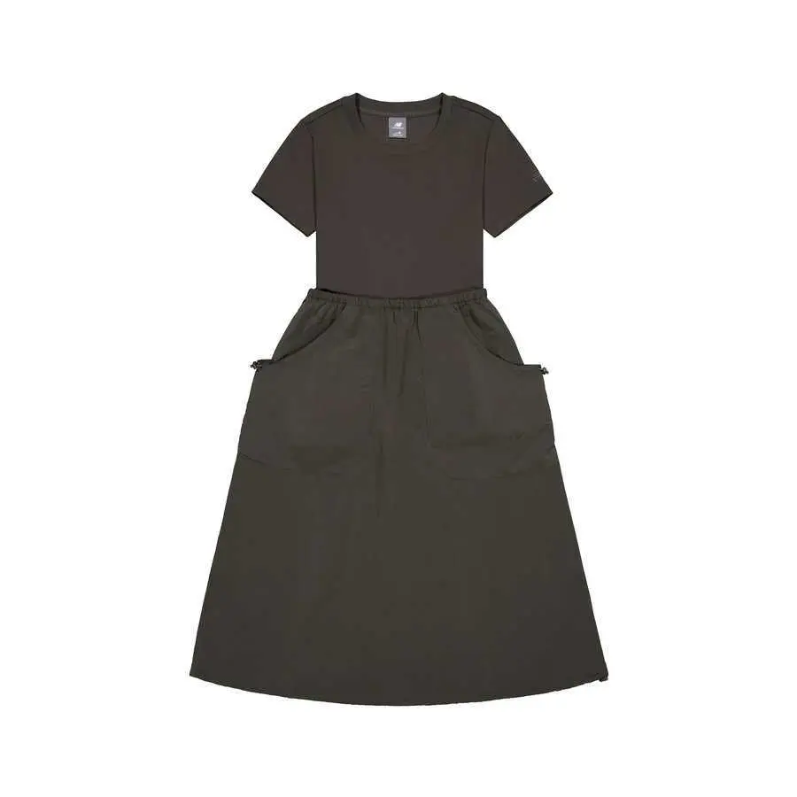 New Balance Short Sleeved Dress Women's Dark Gray