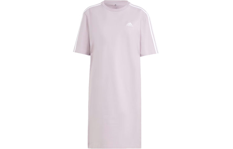 Adidas Free Shipping With AdiClub Essentials 3-Stripes Single Jersey Boyfriend Tee Dress