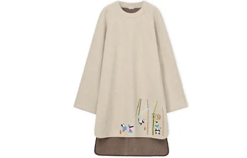 LOEWE Long Sleeved Dress Women's Light Gray