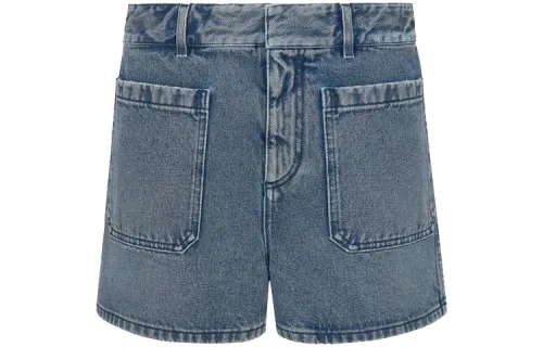 DIOR Quarterly New Products Denim Shorts Women's Blue Moderate