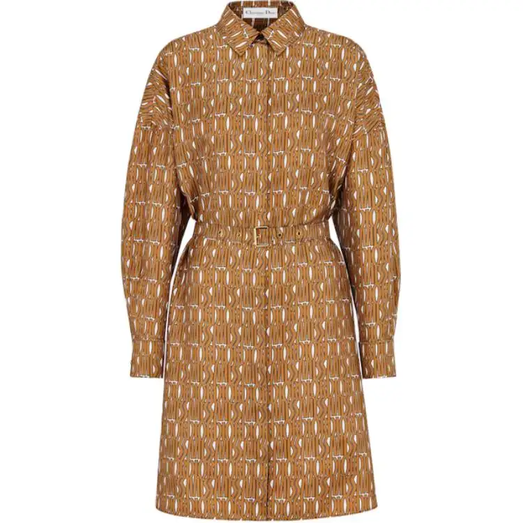 DIOR Christian DIOR All-Over Patterned Button-Up Shirt