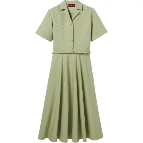 GUCCI Mid Length Gg Gabardine Dress